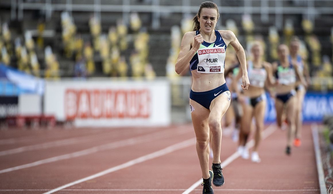 Laura Muir se colocó líder mundial del año con sus 3:57.86 en los 1.500 metros.
