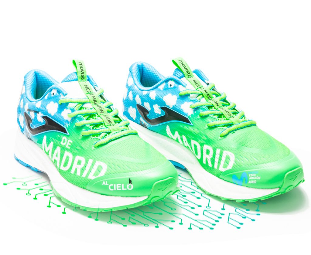 Los dos modelos JOMA edición especial Movistar Medio Maratón de Madrid