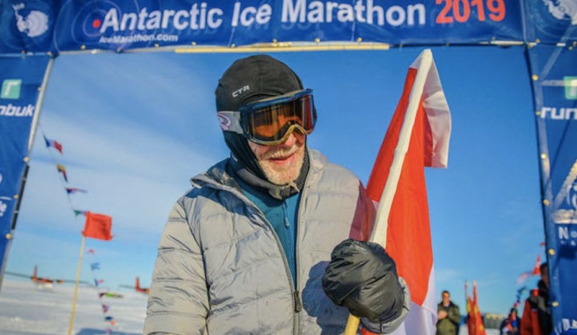 84 años y un maratón... ¡en la Antártida!