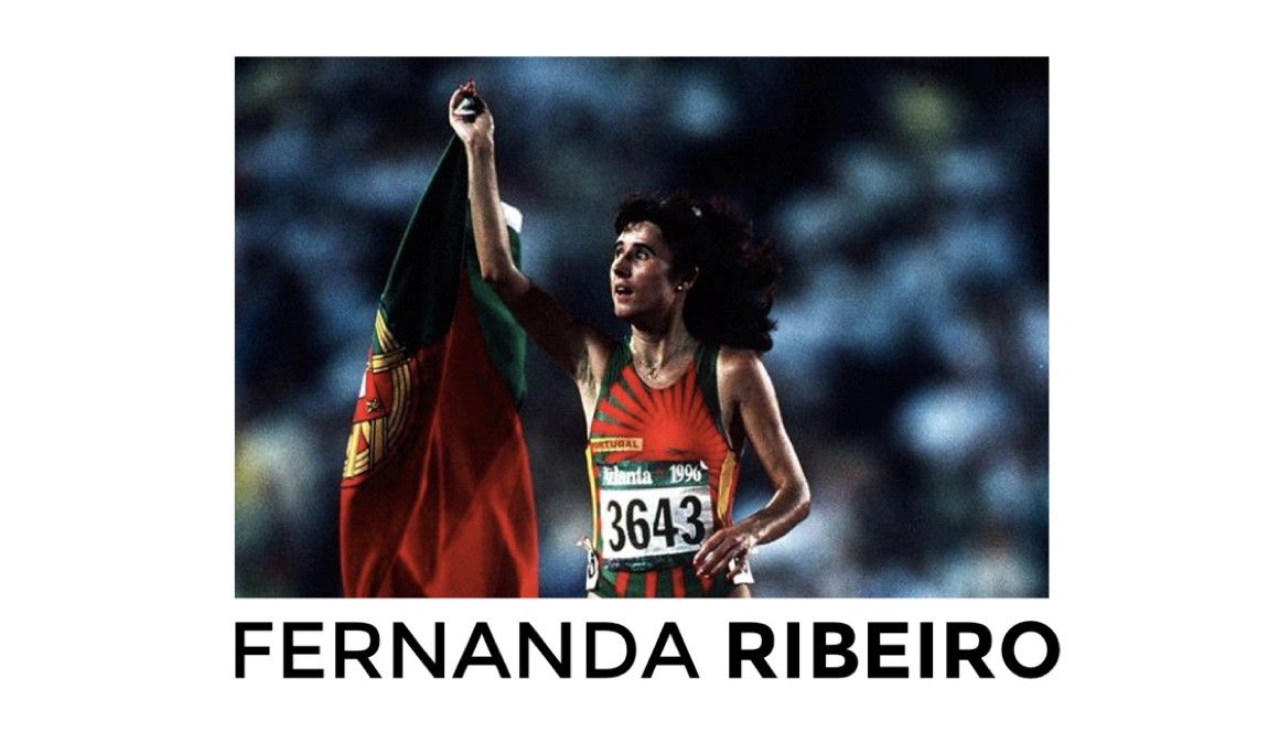 La atleta Fernanda Ribeiro tras conseguir el título olímpico en Atlanta | soycorredor.es
