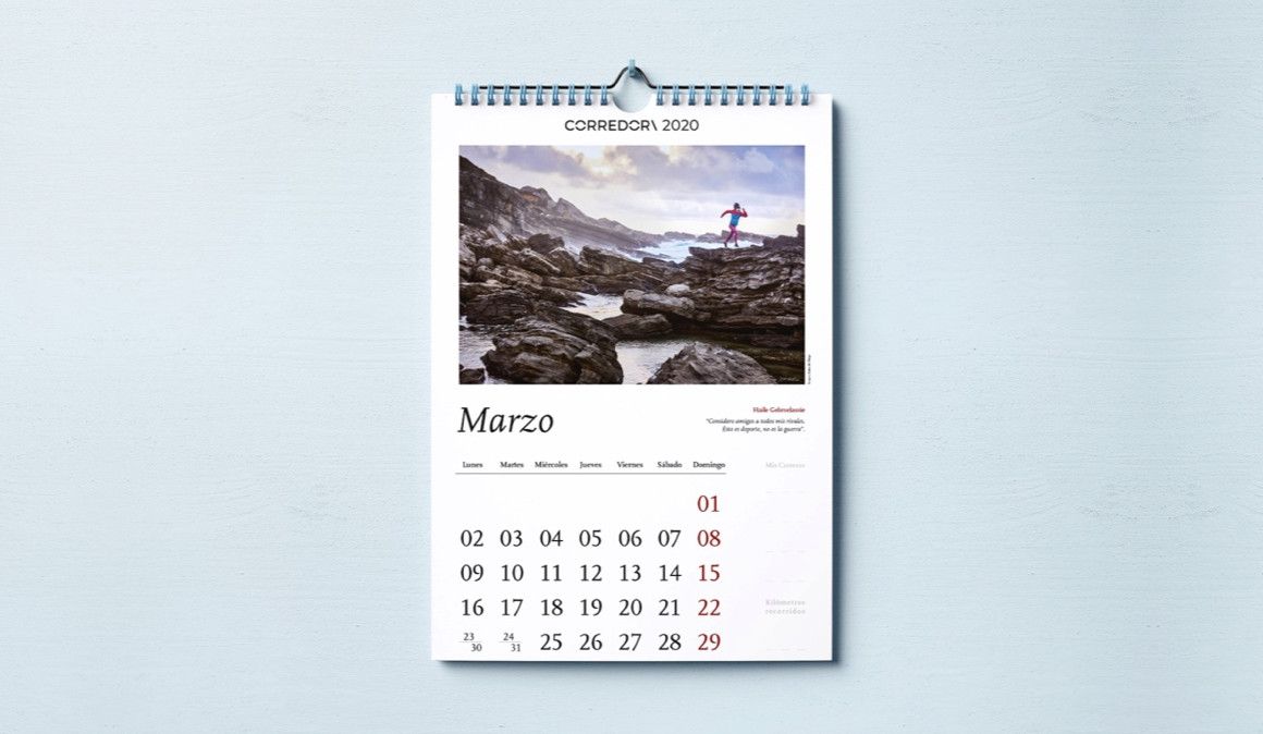 El calendario CORREDOR viene ilustrado con imágenes espectaculares | soycorredor.es