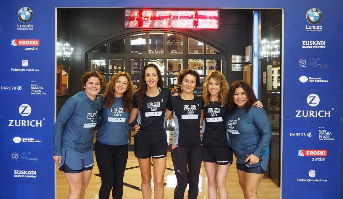 Participantes en el “Desafío Zurich Maratón de San Sebastián 50/50/25”