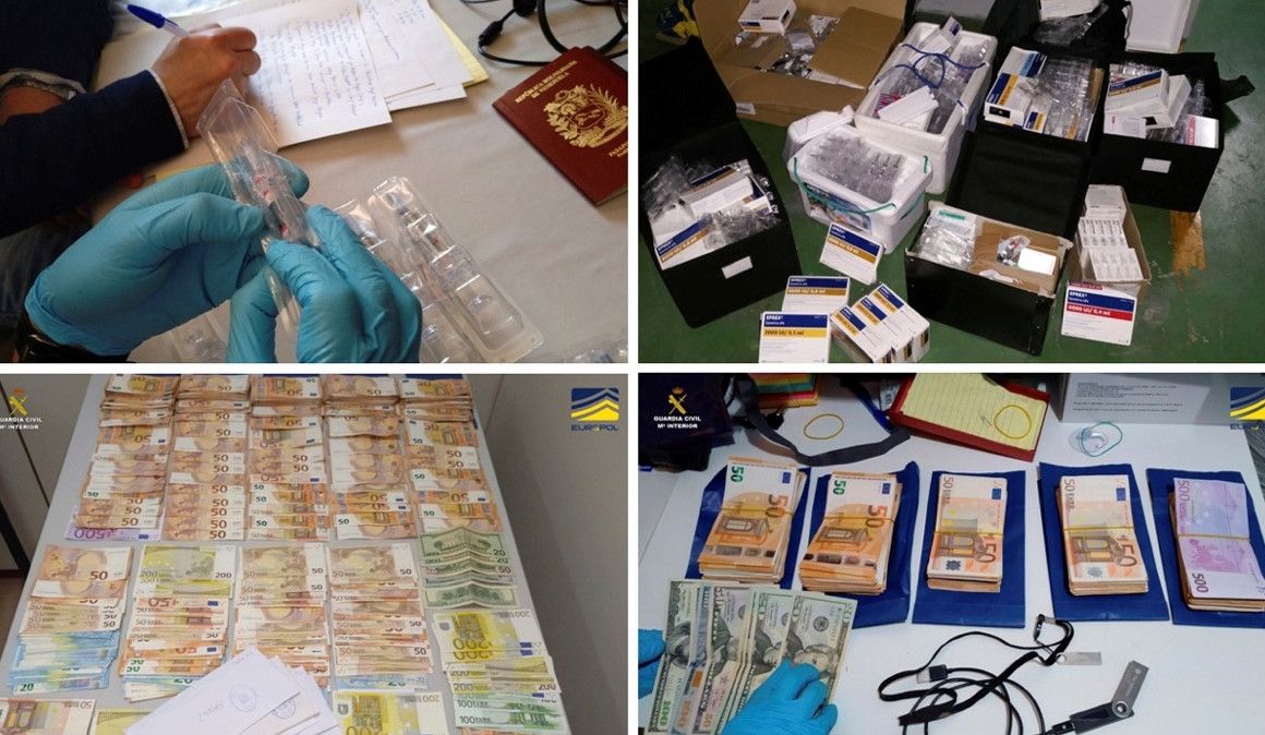 Combo de imágenes de la operación facilitado por la Guardia Civil | EFE