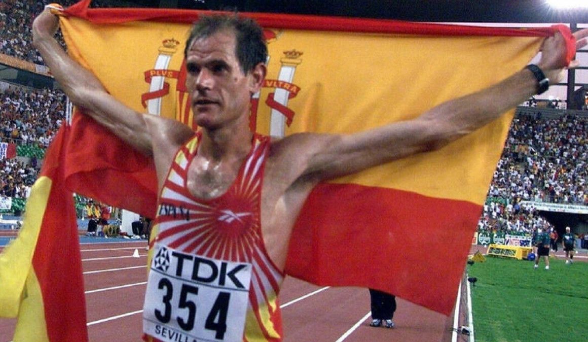 Abel Antón en el Campeonato del Mundo de Sevilla 1999 | RFEA
