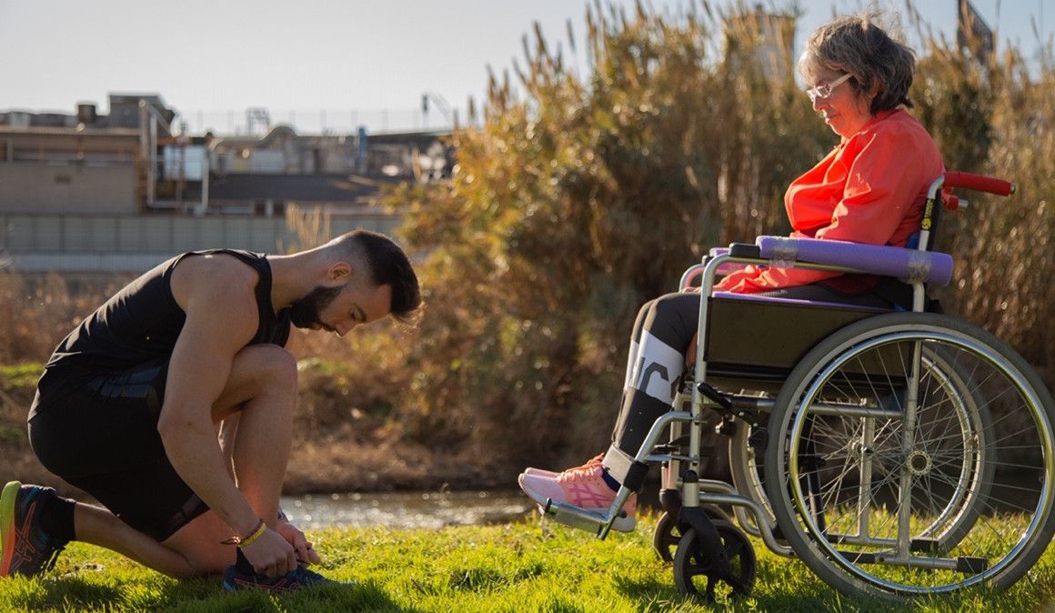 Un maratón para liberar a su madre