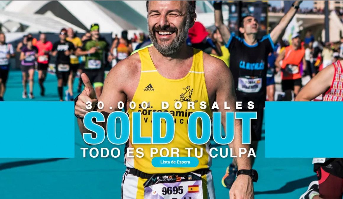 Todo lo que tienes que saber sobre la lista de espera de dorsales del Maratón de Valencia
