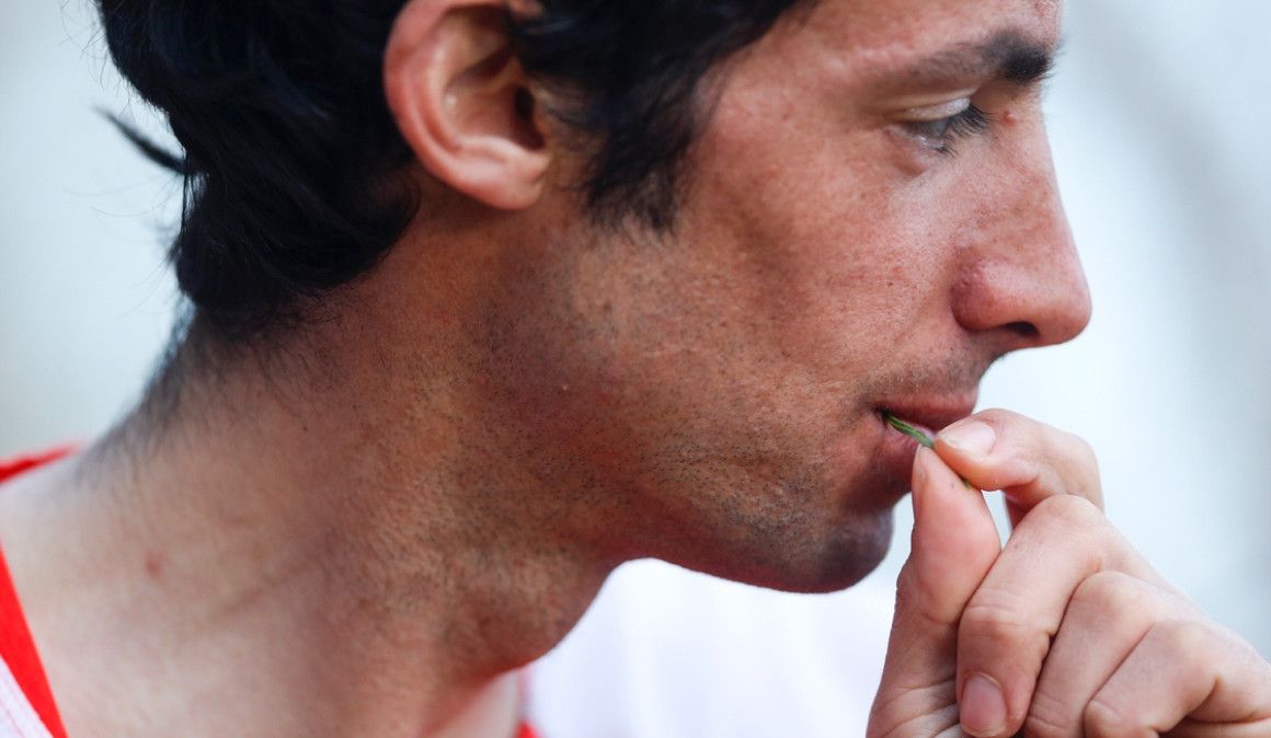 Kilian Jornet en una sesión de fotos | Jaime de Diego