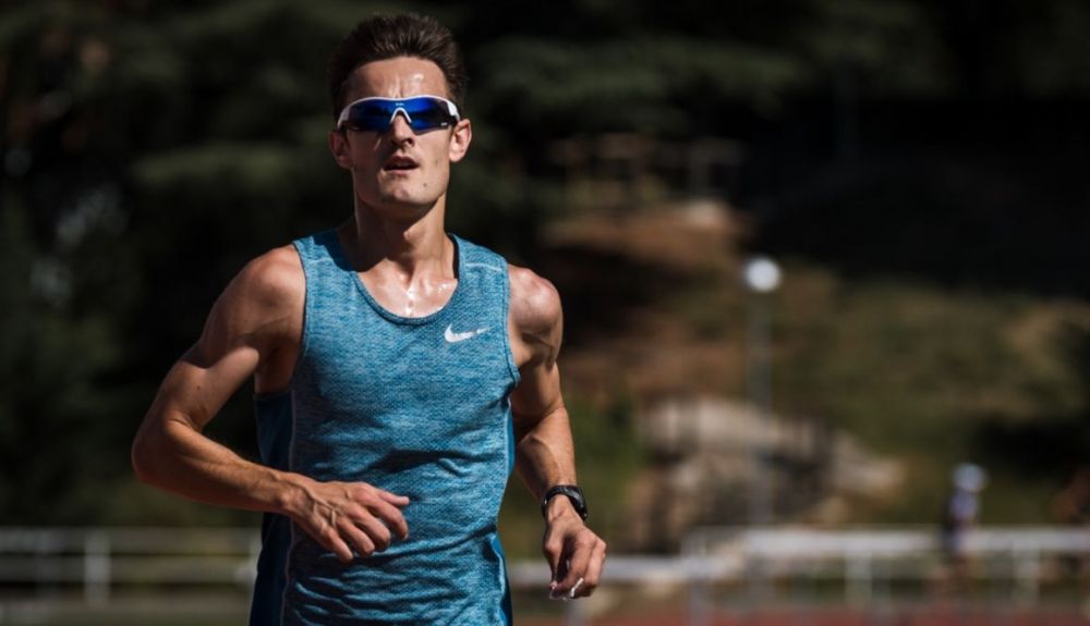 El atleta español Iraitz Arrospide en un test de lactato en Madrid. Foto: Sportmedia.