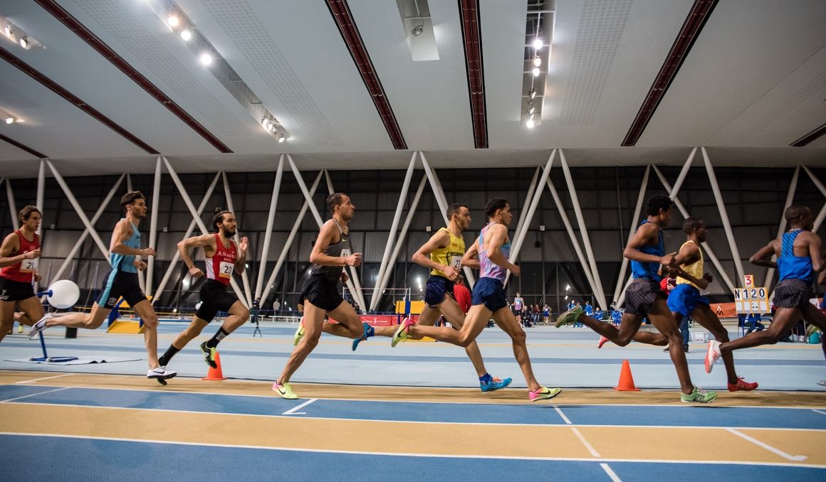 Una imagen de la pista cubierta de Sabadell en el meeting de 2018 / Foto: Sportmedia