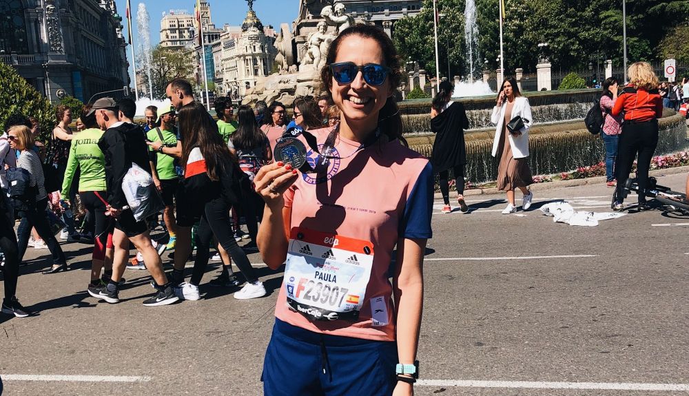 Paula en el Medio Maratón de Madrid 2019