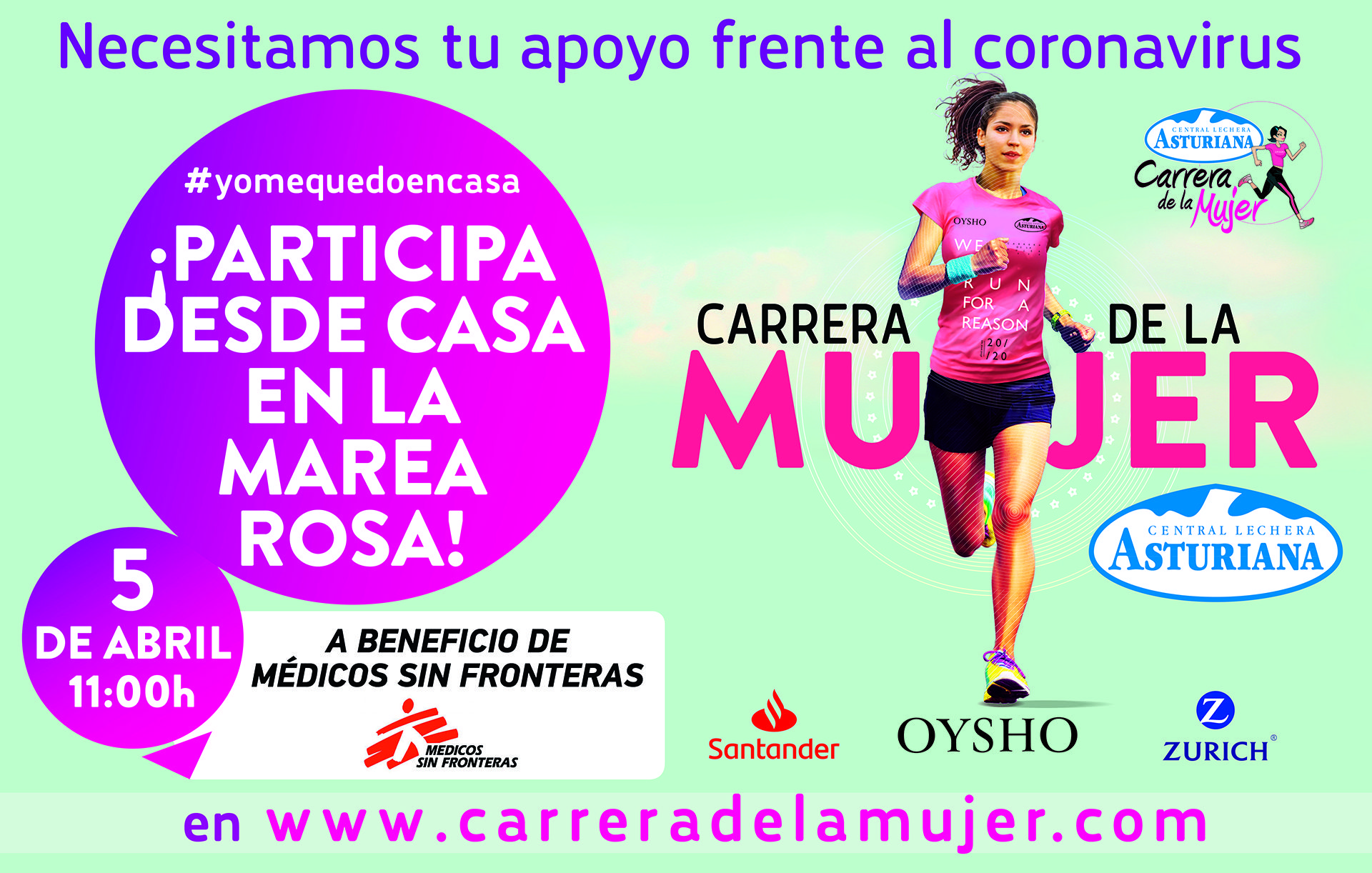 Participia desde casa en la Carrera de la Mujer Central Lechera Asturiana 2020