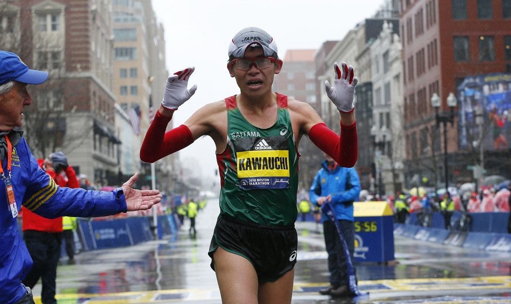 Yuki Kawauchi se impuso en el Maratón de Boston 2018 / Foto: EFE
