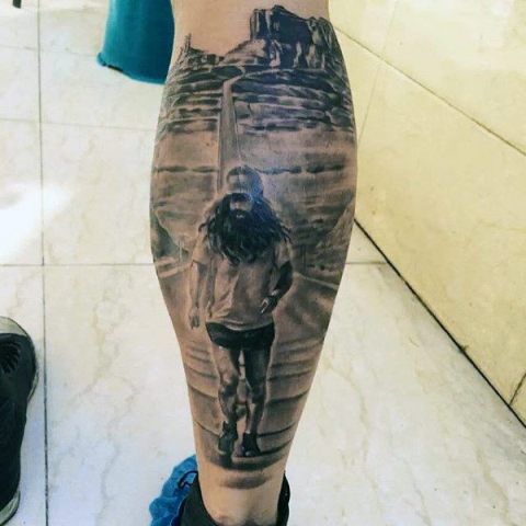 Parece que Forrest Gump es el gran protagonista si se trata de tatuajes entre corredores.