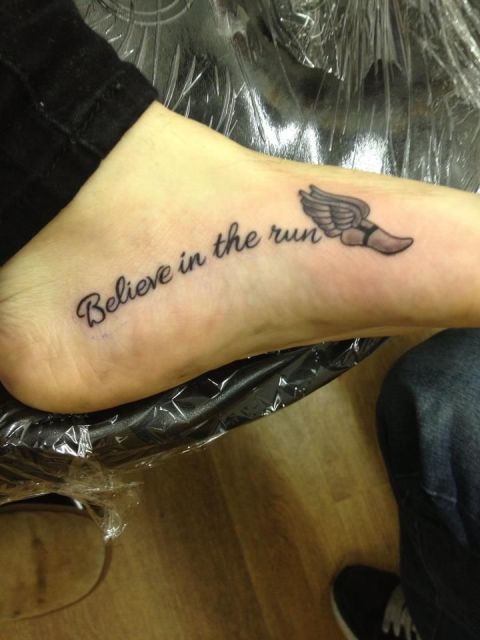 'Believe in the run'. Nosotros creemos mucho en correr. ¡Está claro!