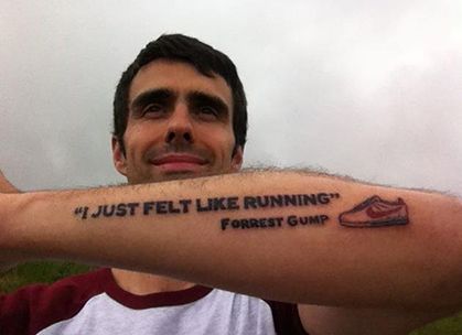 ¿Quién dijo que tatuarse frases de Forrest Gump era original?