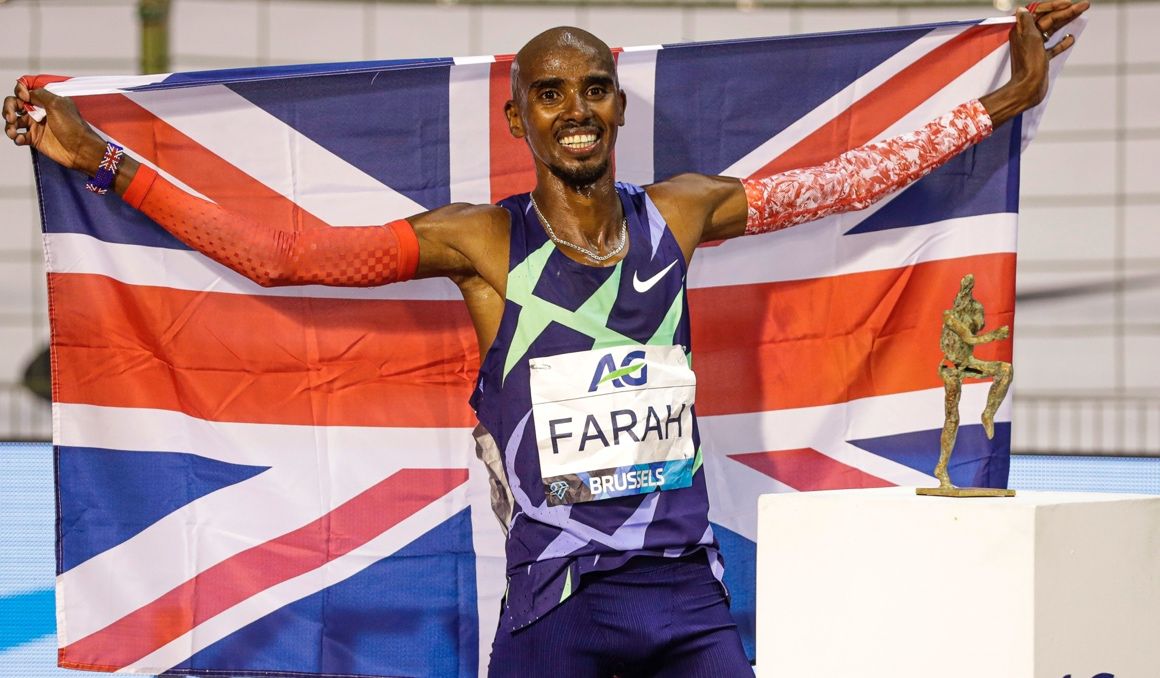 El atleta británico Mo Farah en Bruselas.