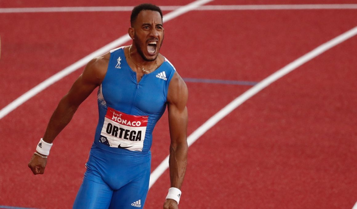El atleta Orlando Ortega en la Diamond League de Mónaco. Foto: EFE