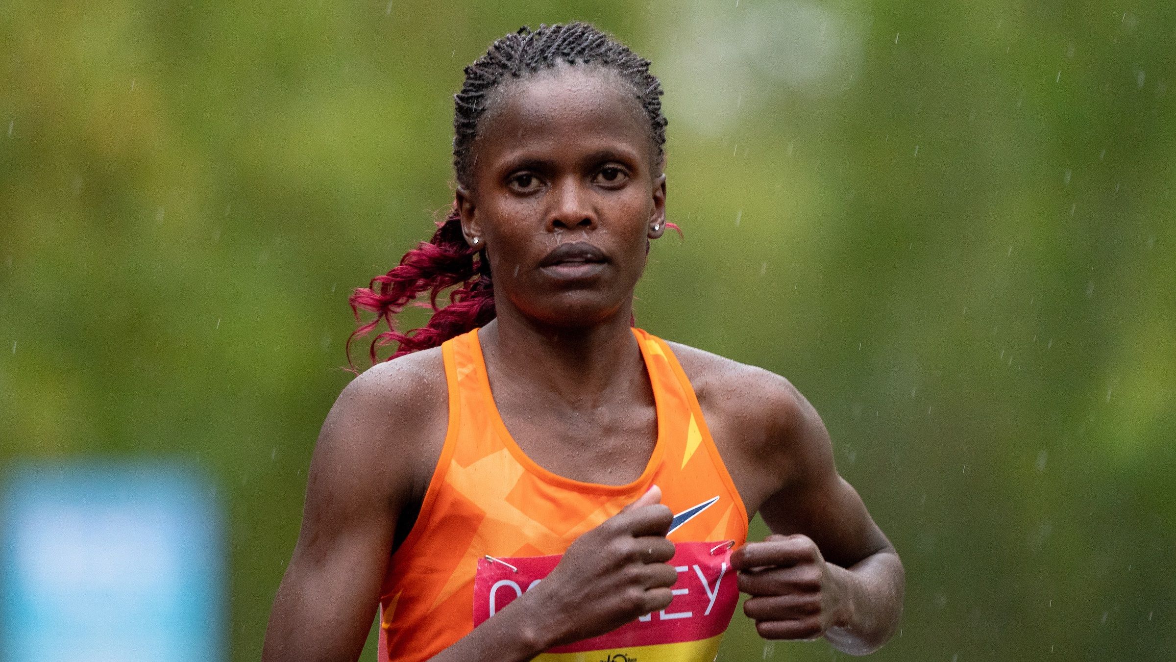 Brigid Kosgei en el Maratón de Londres 2020.
