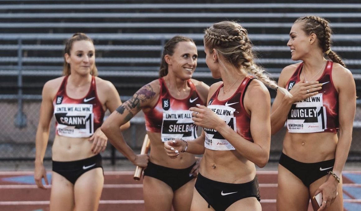 Una imagen de las atletas del Bowerman Track Club de Estados Unidos. Foto: Bowerman TC.
