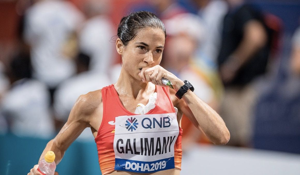 Marta Galimany en el maratón del Campeonato de Doha. Foto: Sportmedia.