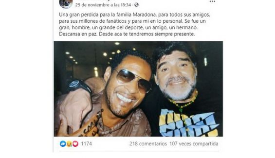 Javier Sotomayor era admirador del genio argentino. Javier Sotomayor era admirador del genio argentino.