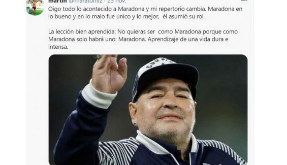Martín Fiz analiza la figura de Maradona Martín Fiz analiza la figura de Maradona