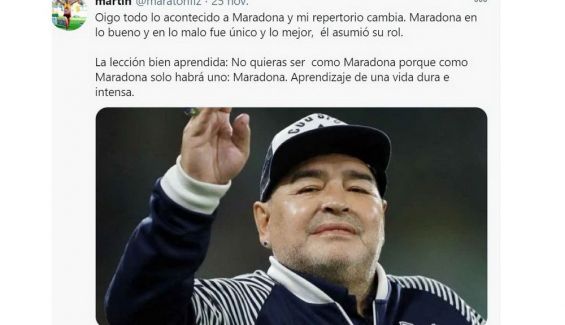 Martín Fiz analiza la figura de Maradona