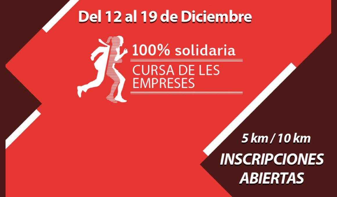 Vuelve la Cursa de les Empreses  virtual y 100% solidaria