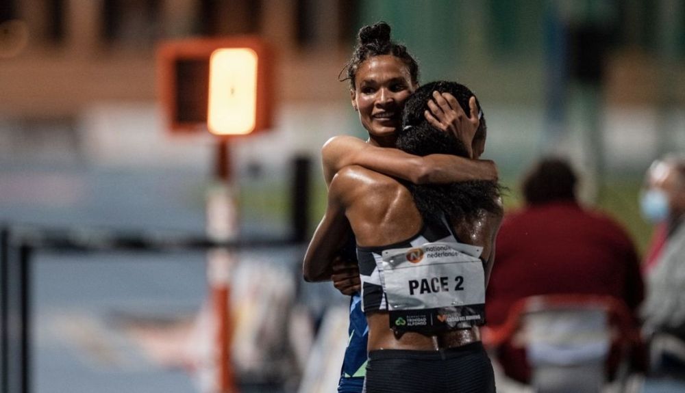 Letesenbet Gidey el día que batió el récord del mundo de 5.000 metros en Valencia. Foto Sportmedia