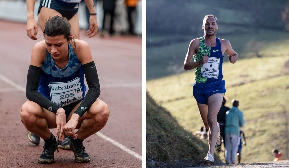 Irene Sánchez Escribano y Toni Abadía en el Cross de Elgoibar
