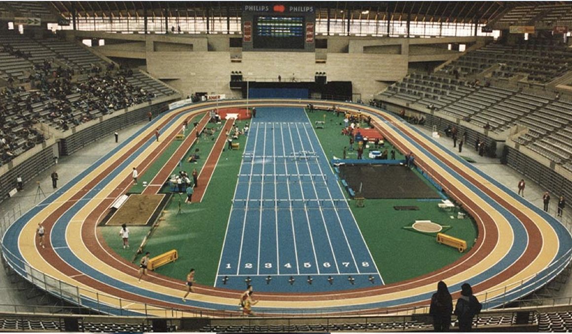 Una imagen de la pista cubierta del Palau Sant Jordi