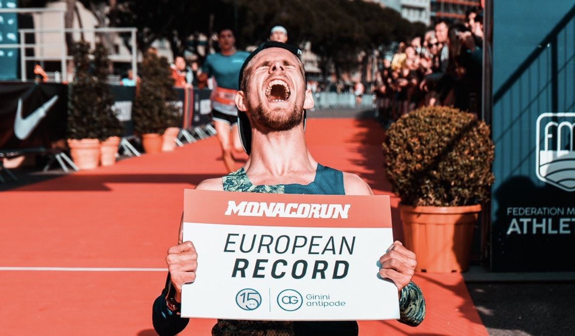 Una imagen de Jimmy Gressier en los 5K de Mónaco