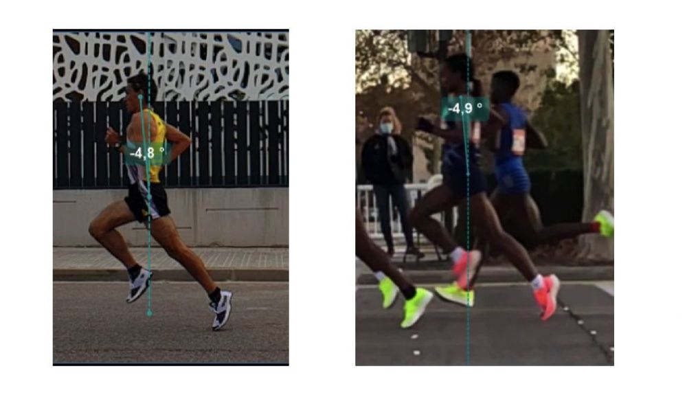 A la izquierda, Jesús España. A la derecha, Genzebe Dibaba