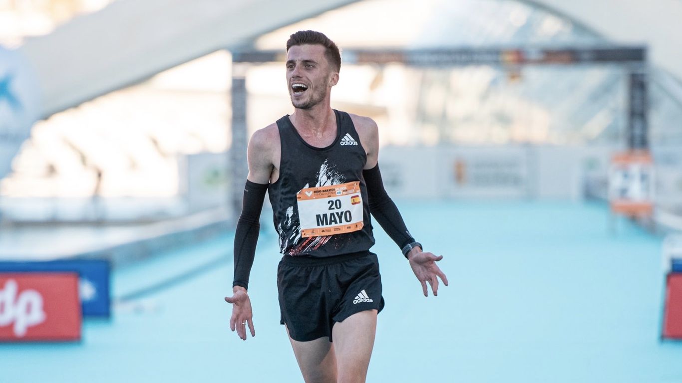 Así entrenó Carlos Mayo antes de su debut en medio maratón. Foto: Sportmedia.
