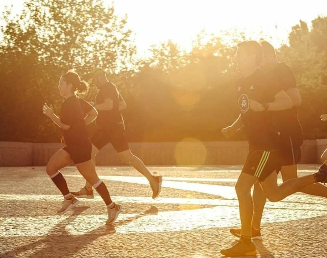 Me encanta correr y, en grupo, más