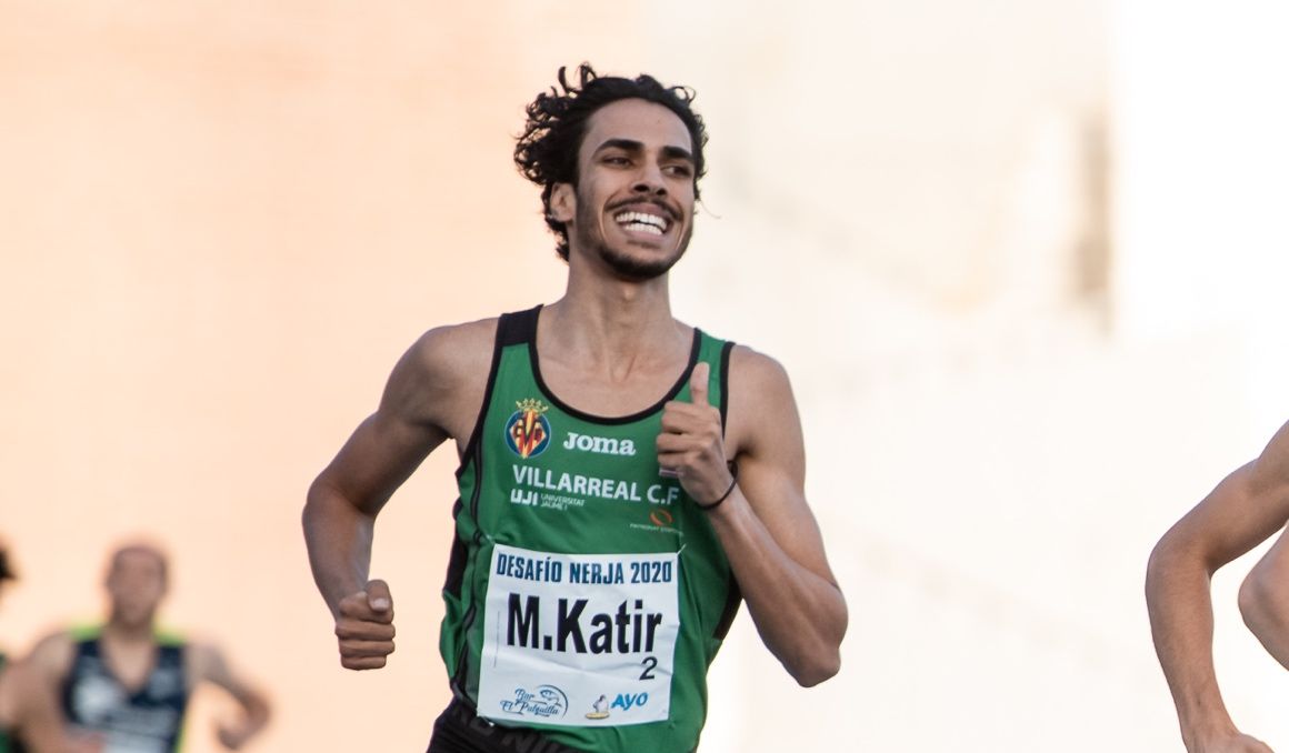 Katir, segundo en Karlsruhe con la tercera mejor marca española de siempre en 3.000 m. Foto: Sportmedia.