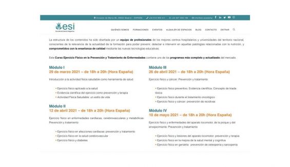 Estos son los cuatro módulos del curso que impartirá el doctor Hernán Silván