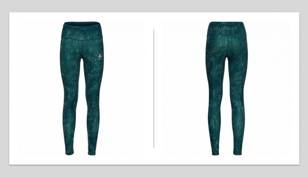 Malla larga Zeroweight Print Reflective de Odlo Malla larga Zeroweight Print Reflective de Odlo
