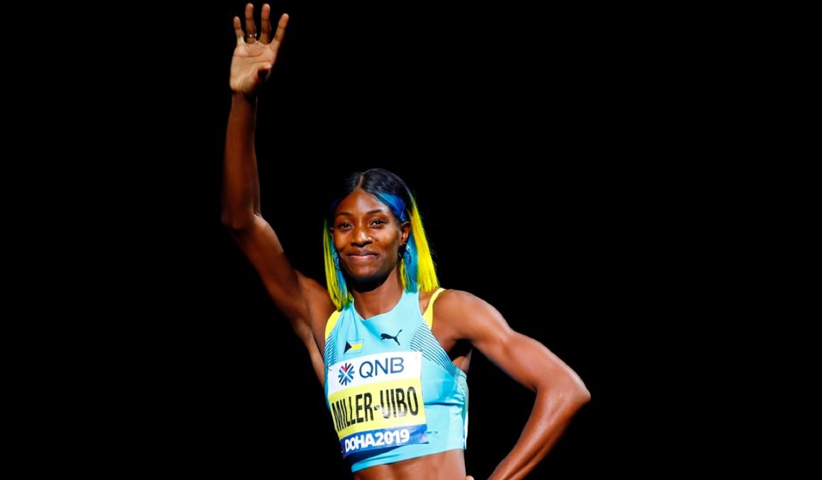 Shaunae Miller Uibo, quien se impuso este sábado en la prueba de los 400 metros de la reunión en pista cubierta de Nueva York. Foto: EFE.