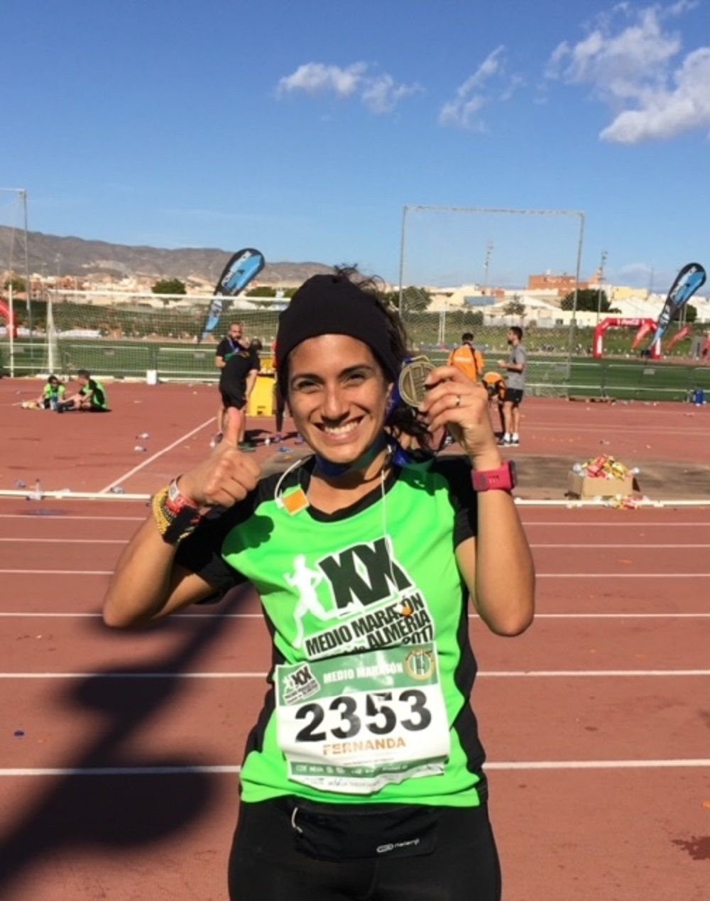 En la Media Maratón de Almería En la Media Maratón de Almería