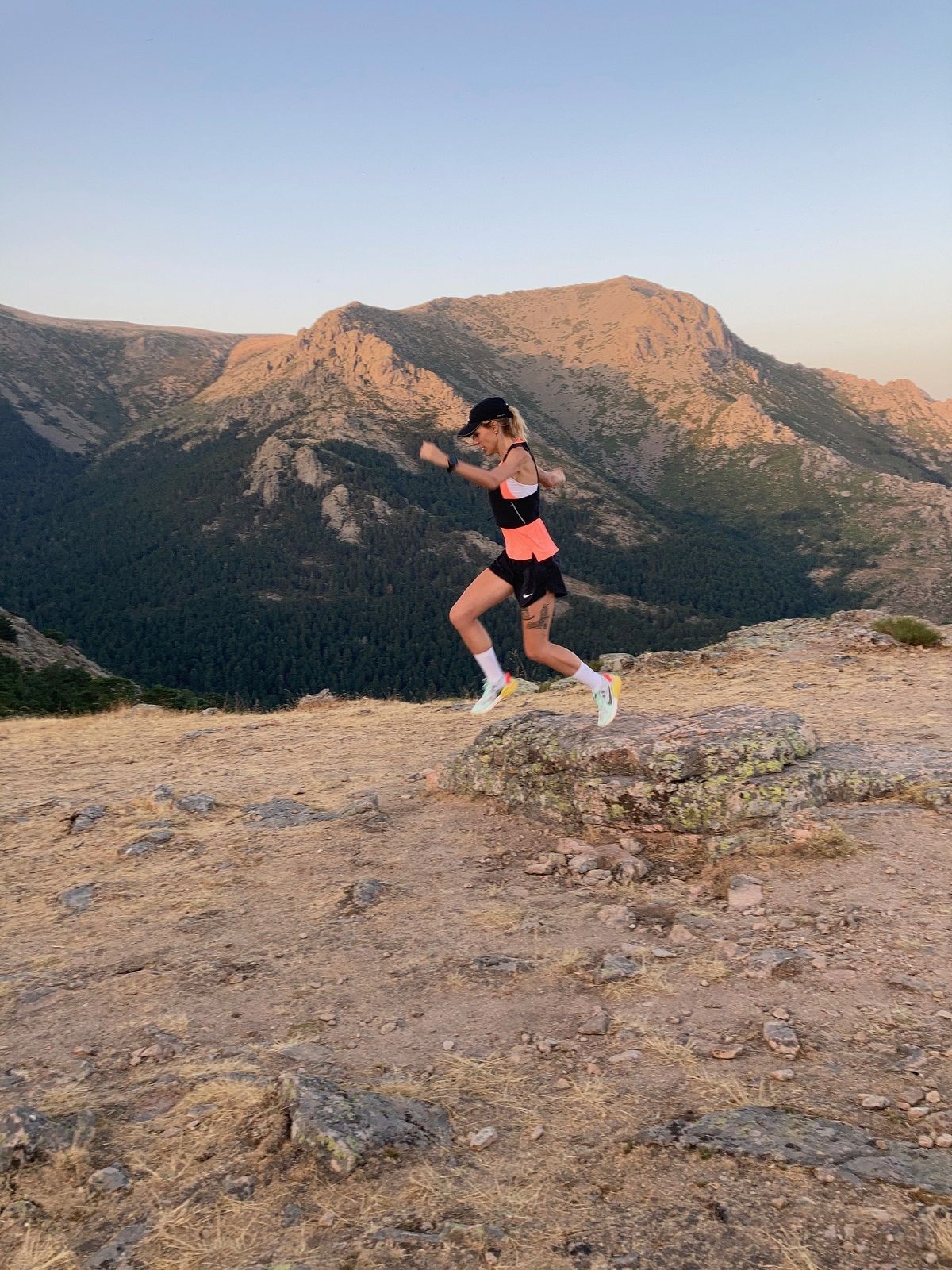 Entrenando por la montaña