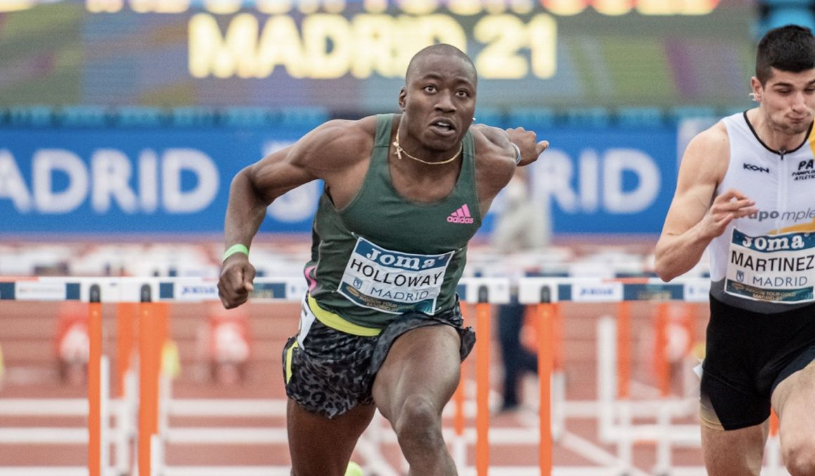 ¡Récord del mundo para Grant Holloway en Madrid! Foto: Sportmedia.