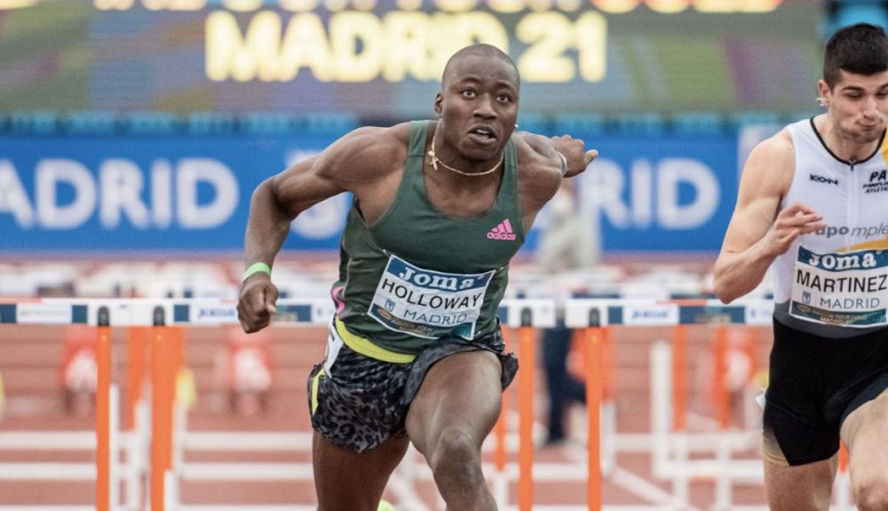 ¡Récord del mundo para Grant Holloway en Madrid! Foto: Sportmedia.