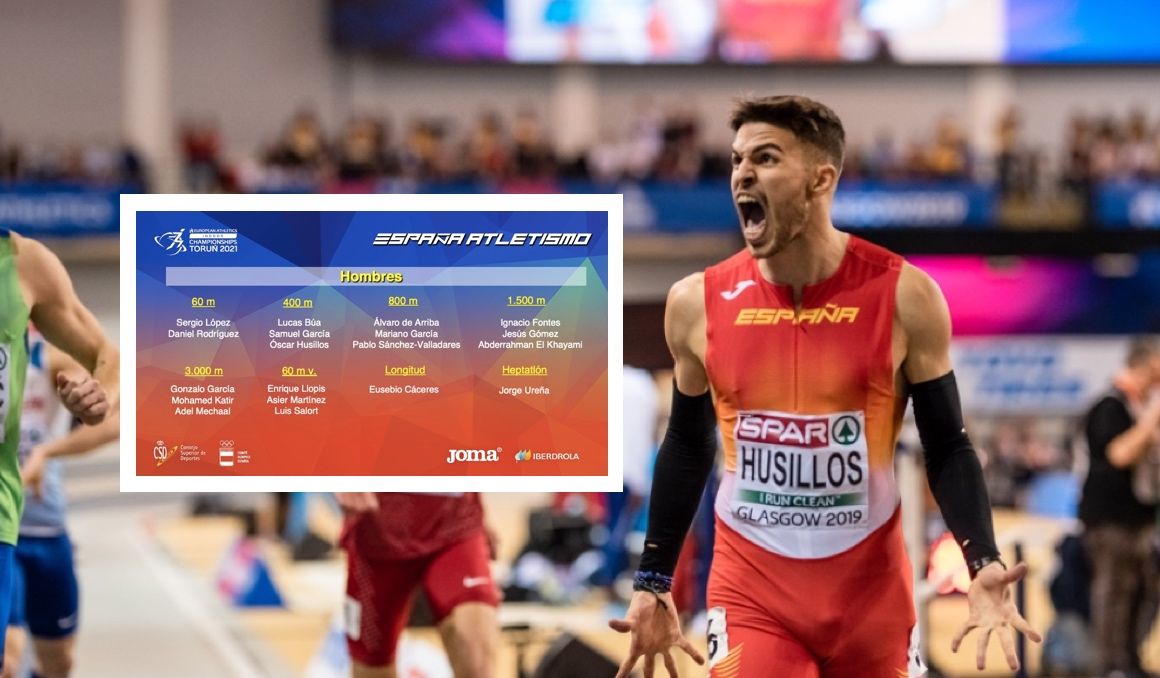 Selección española masculina para el Campeonato de Europa en pista cubierta. Foto: Sportmedia.