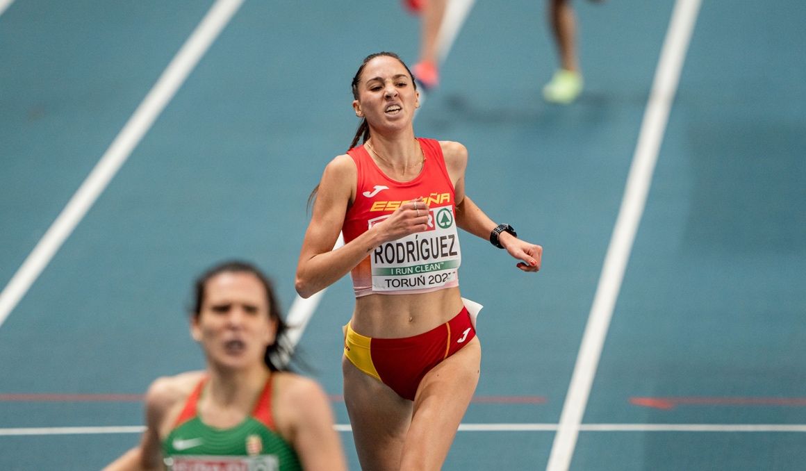 Lucía Rodríguez en el Campeonato de Europa de Toruń. Foto: Sportmedia.