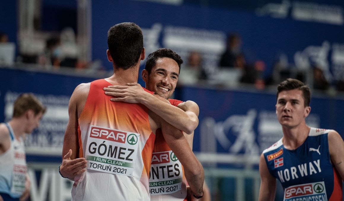 Gómez y Fontes, plata y bronce en el día que descalificaron a Jakob. Foto: Sportmedia.