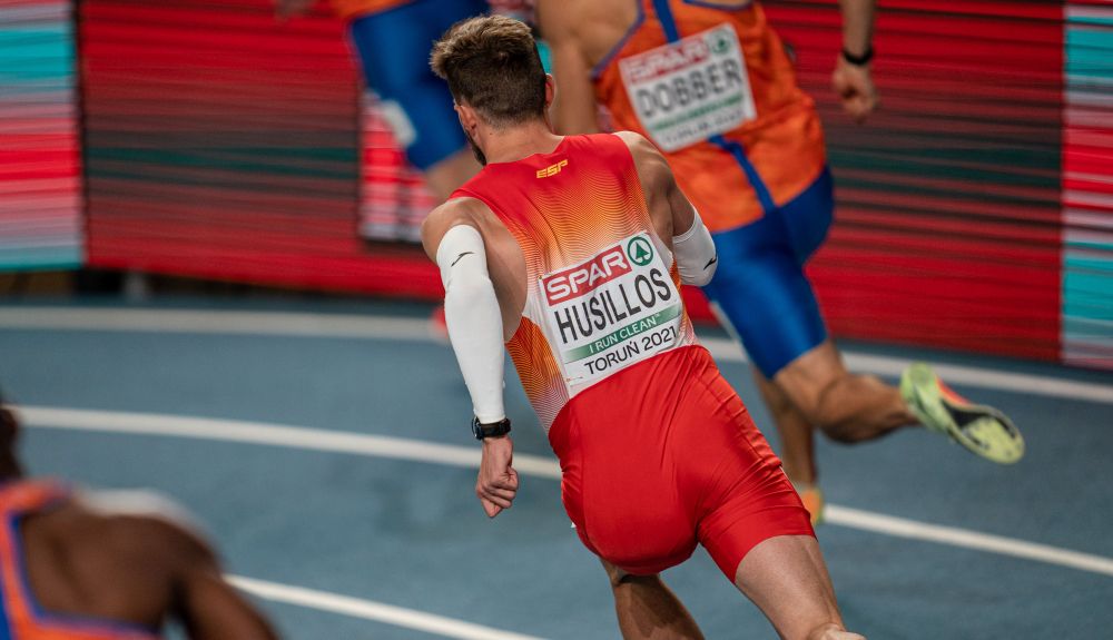 Óscar Husillos en el Europeo de Toruń. Foto: Sportmedia.