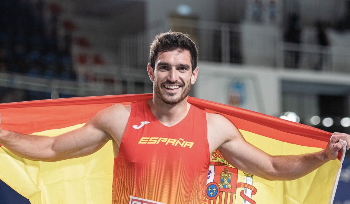 Tercera medalla consecutiva para Ureña en un heptatlón continental. Foto: Sportmedia.