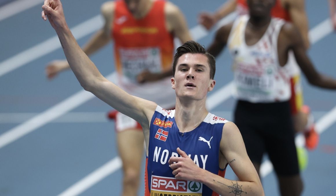 Mechaal es bronce en una marcha imperial de Ingebrigtsen. Foto: European Athletics.