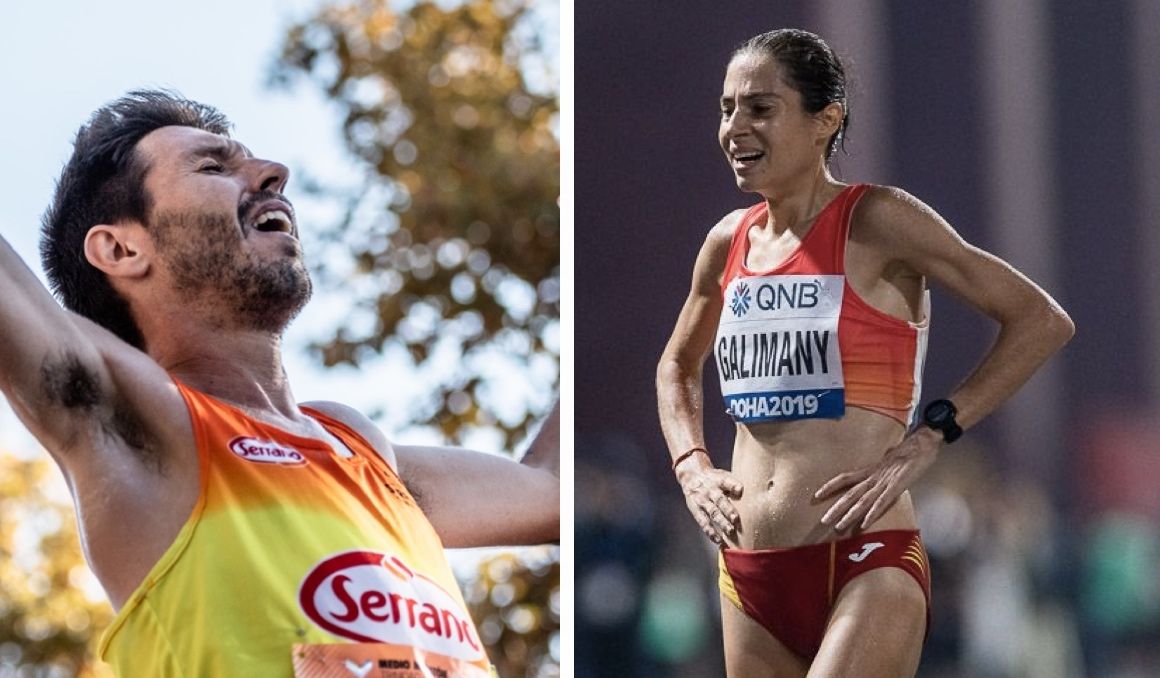Chiki Pérez y Marta Galimany, dos de los favoritos al Campeonato de España de 10.000 metros. Fotos: Sportmedia.